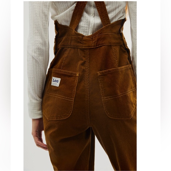 Free People x Lee Vintage Corduroy Flare Overalls - Picture 6 of 15